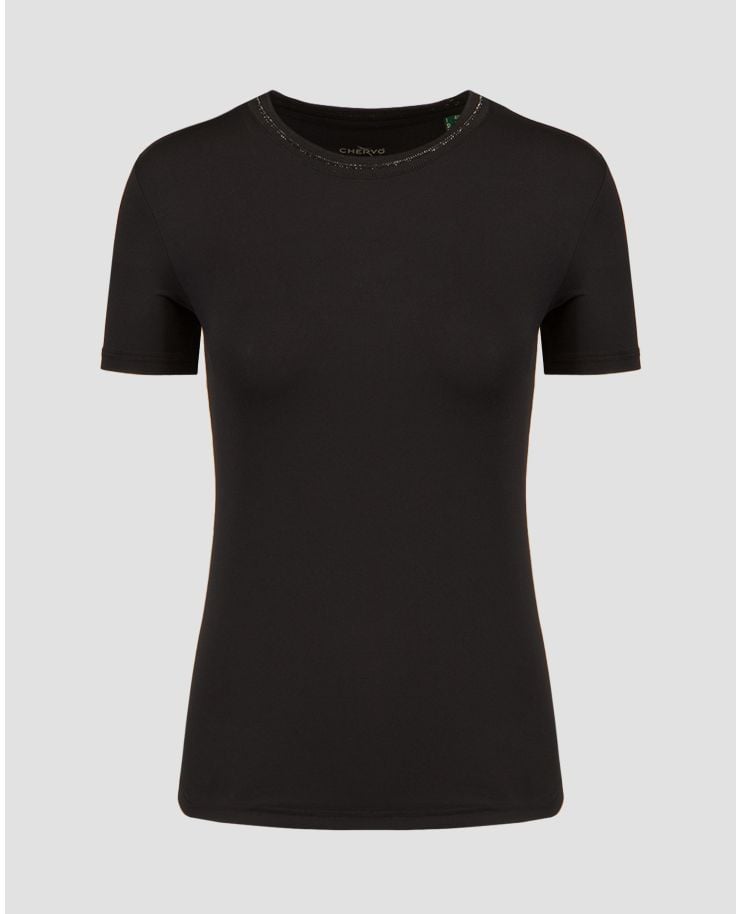 Women’s black T-shirt Chervo Loredana 