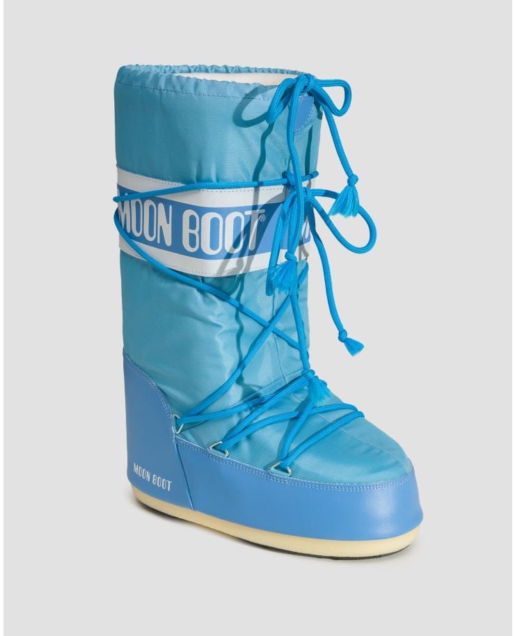 Dámské sněhule Moon Boot Icon Nylon ve Světle Modré Barvě