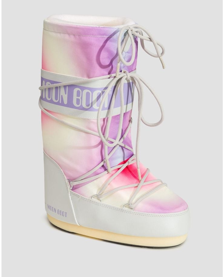Women's snow boots Moon Boot Icon Tie Dye Grey