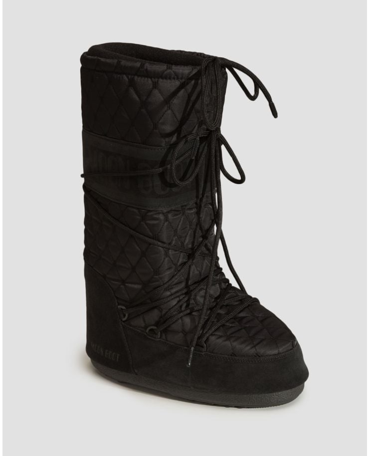 Women's black winter boots  Moon Boot Resort Icon Quilted
