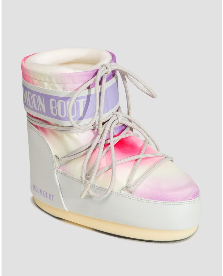 Women's snow boots Moon Boot Icon Low Tie Dye Grey