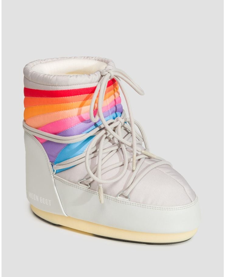 Women's snow boots Moon Boot Icon Low Rainbow Grey