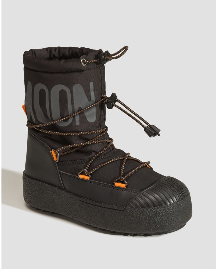 Dětské sněhule Moon Boot Jtrack Polar v Černém Barevném Odstínu