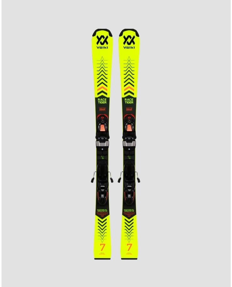 Skis with plate Volkl Racetiger GSL R JR