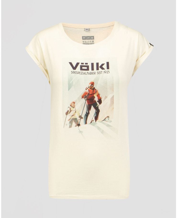 Beżowy t-shirt Volkl 100 Years Ladies Mount Hero Shirt Beige