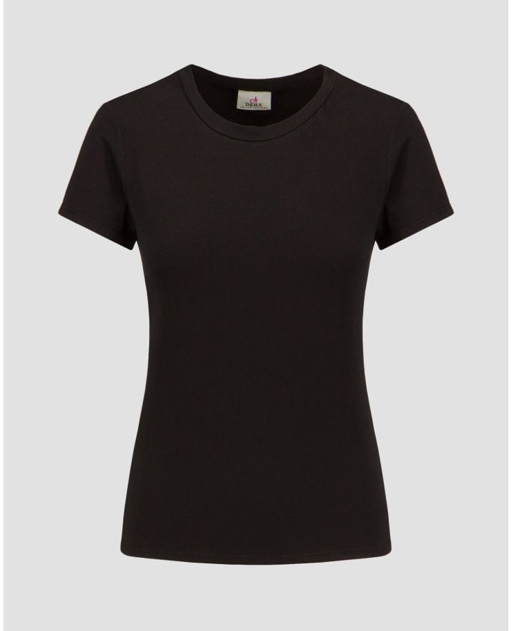 T-shirt nera da donna Deha
