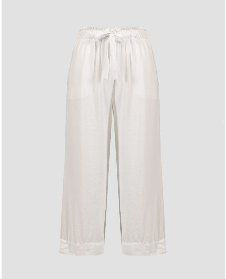 Pantaloni culottes albi pentru femei Deha