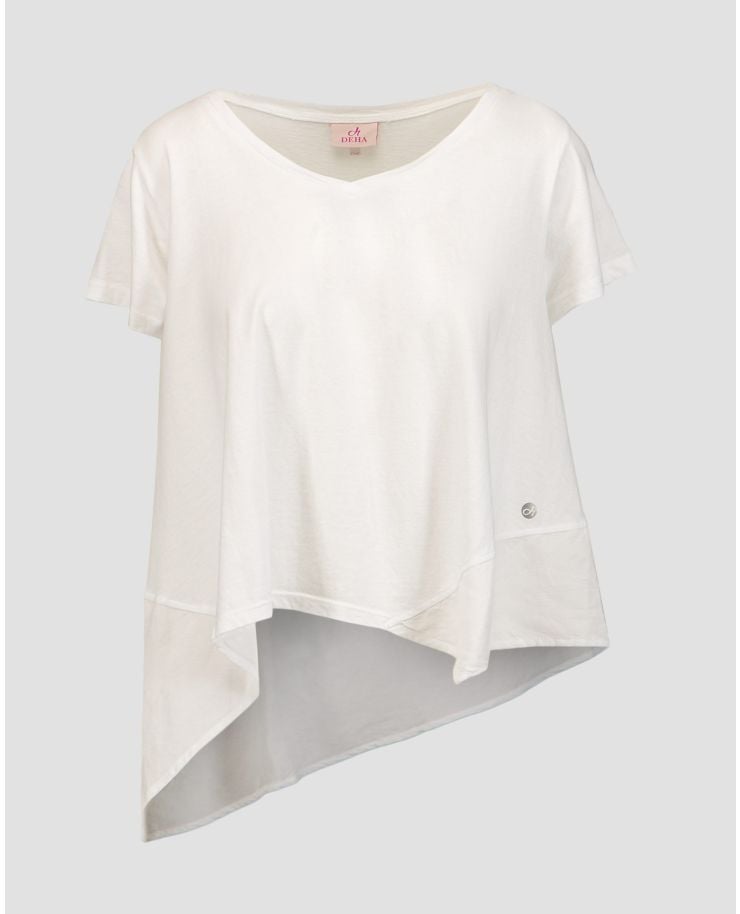 Biały T-shirt damski Deha