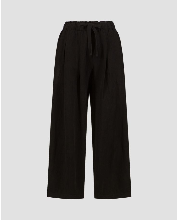Pantalon en lin noir pour femmes Deha