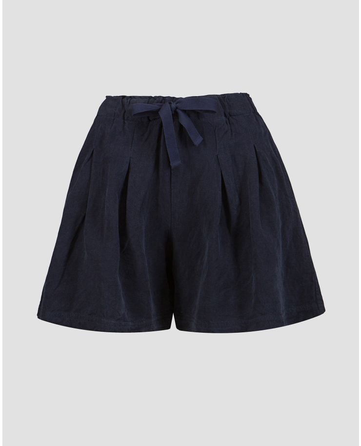 Women’s navy blue linen shorts Deha