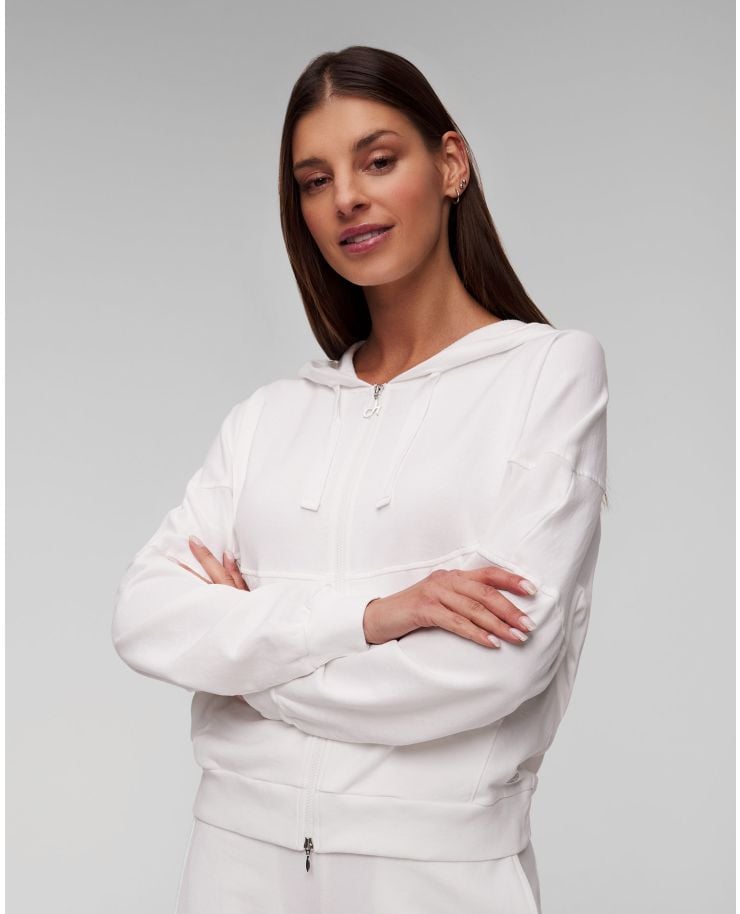 Women's white zip-up hoodie Deha