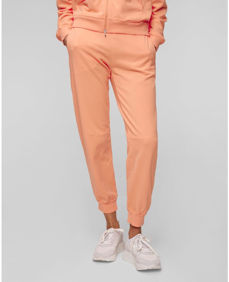 Pomarańczowe spodnie dresowe damskie Deha