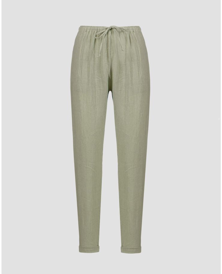 Women’s green linen pants Deha