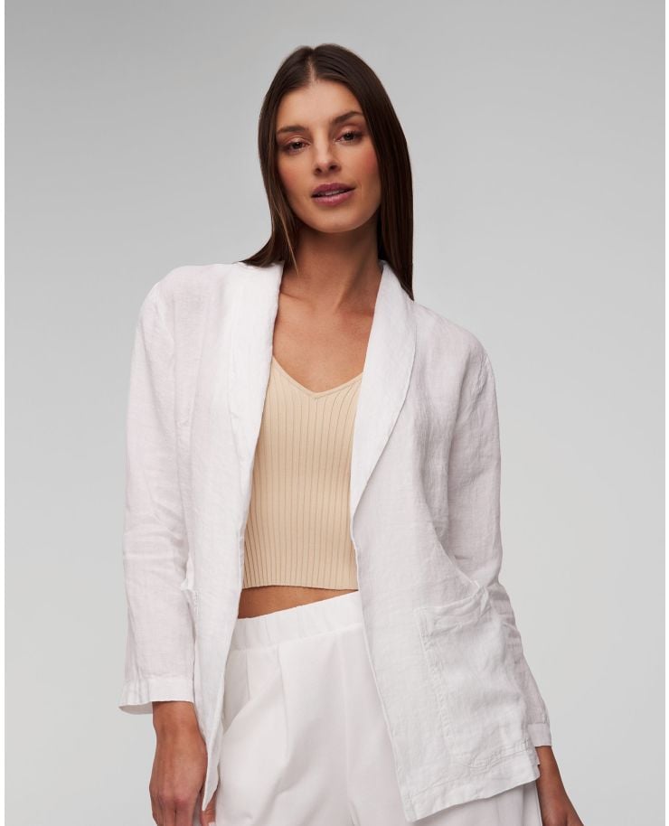 Women's white linen jacket Deha