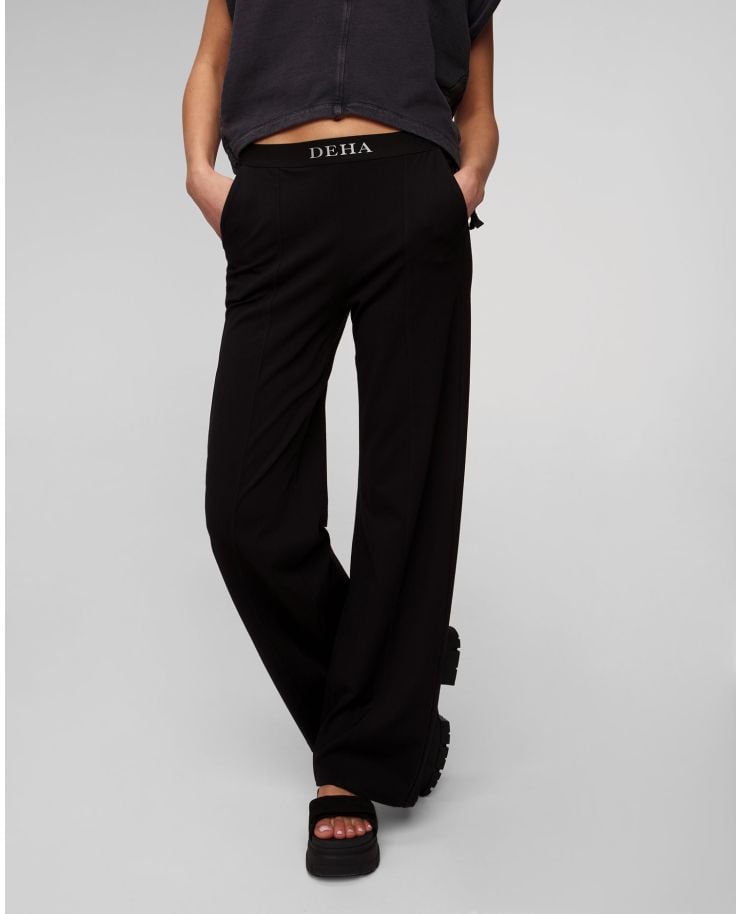 Černé dámské harémové kalhoty Deha