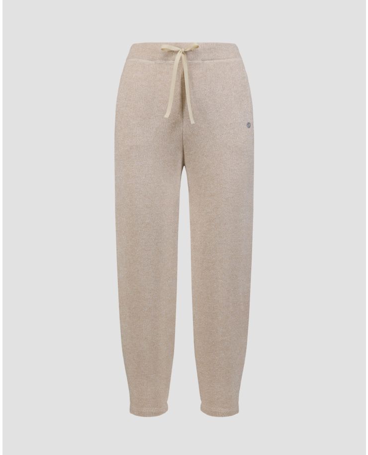 Pantalon en tricot beige pour femmes Deha