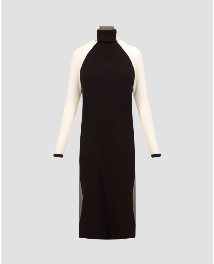 Knit-fabric dress with a collar Deha