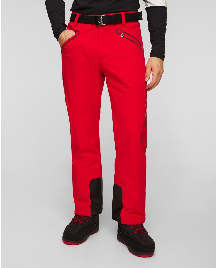 Pantalon de ski rouge pour hommes BOGNER Tim2-T