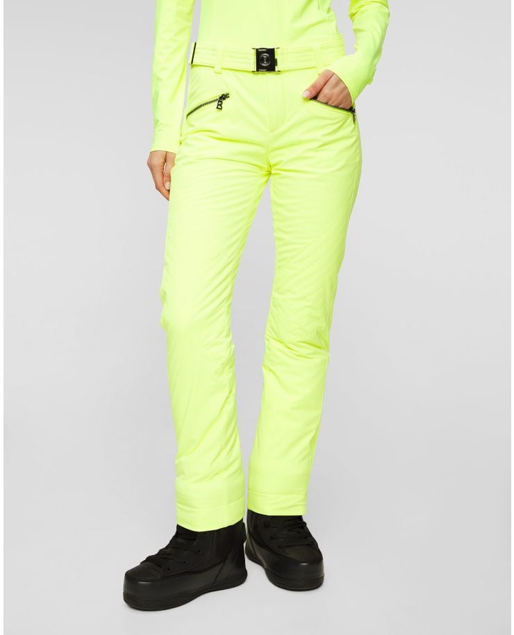 Pantalon de ski jaune pour femmes BOGNER Fraenzi
