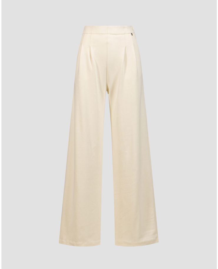 Women's white palazzo trousers BOGNER Gella
