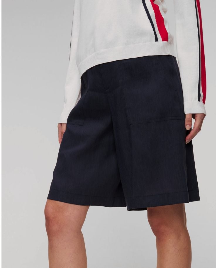 Women's navy blue linen shorts BOGNER Reana