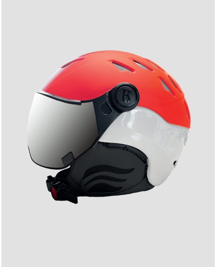 Červenobílá lyžařská helma BOGNER St. Moritz