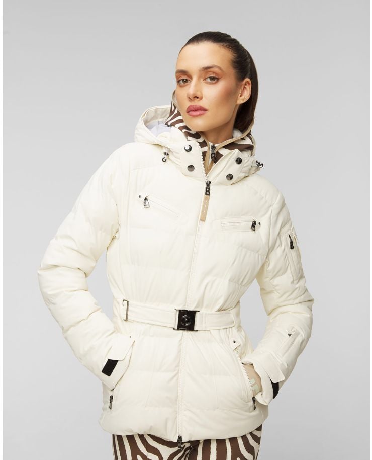 Women's white ski jacket BOGNER Ellya-T