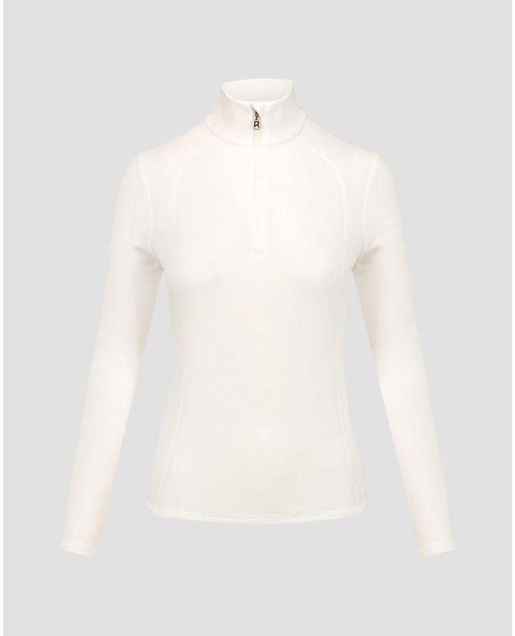 BOGNER Medita Damen-Rollkragenpullover aus weißem Fleece