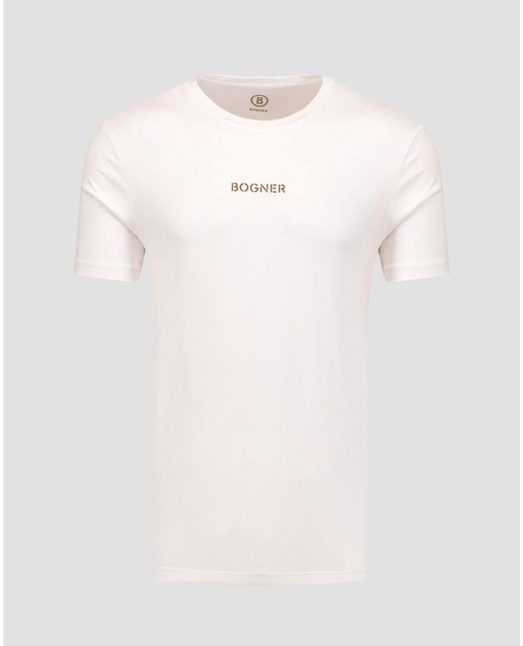Biały T-shirt męski BOGNER Roc