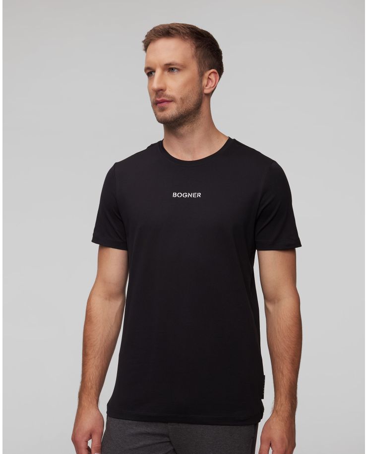 T-shirt noir pour hommes BOGNER Roc 