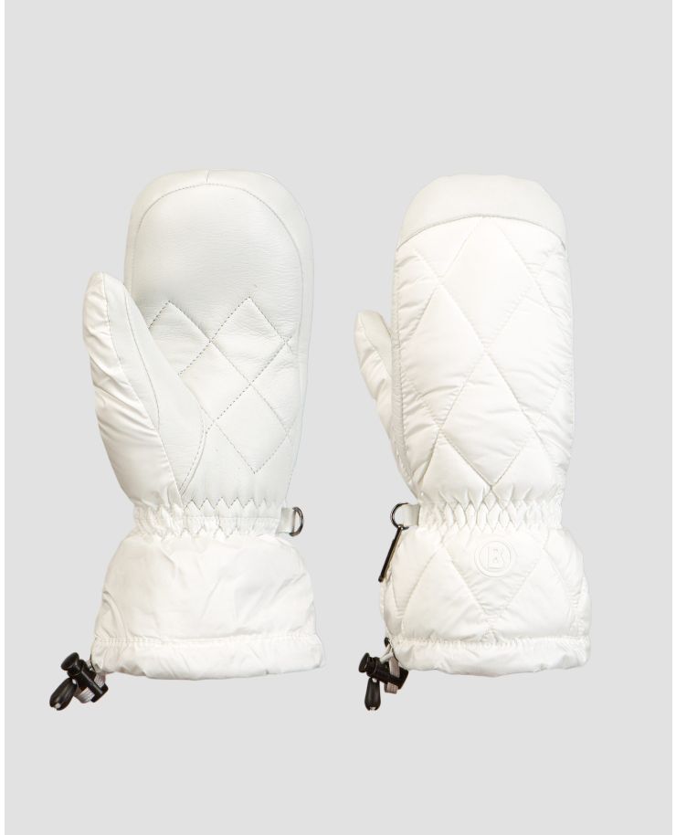 Women's white ski gloves BOGNER Selia