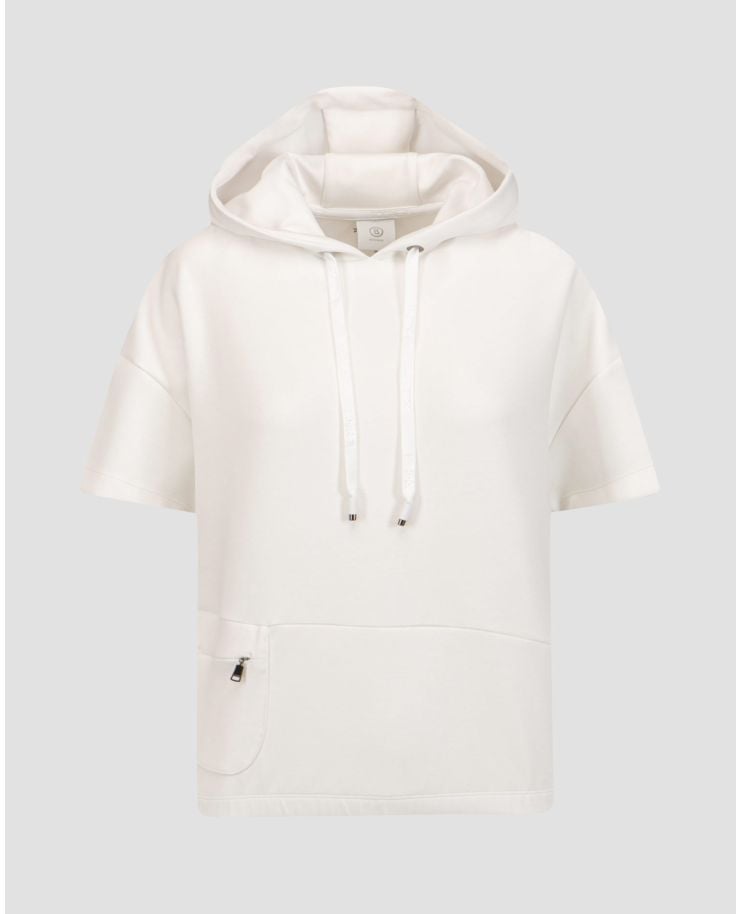 Women's white short-sleeved hoodie BOGNER Lucia