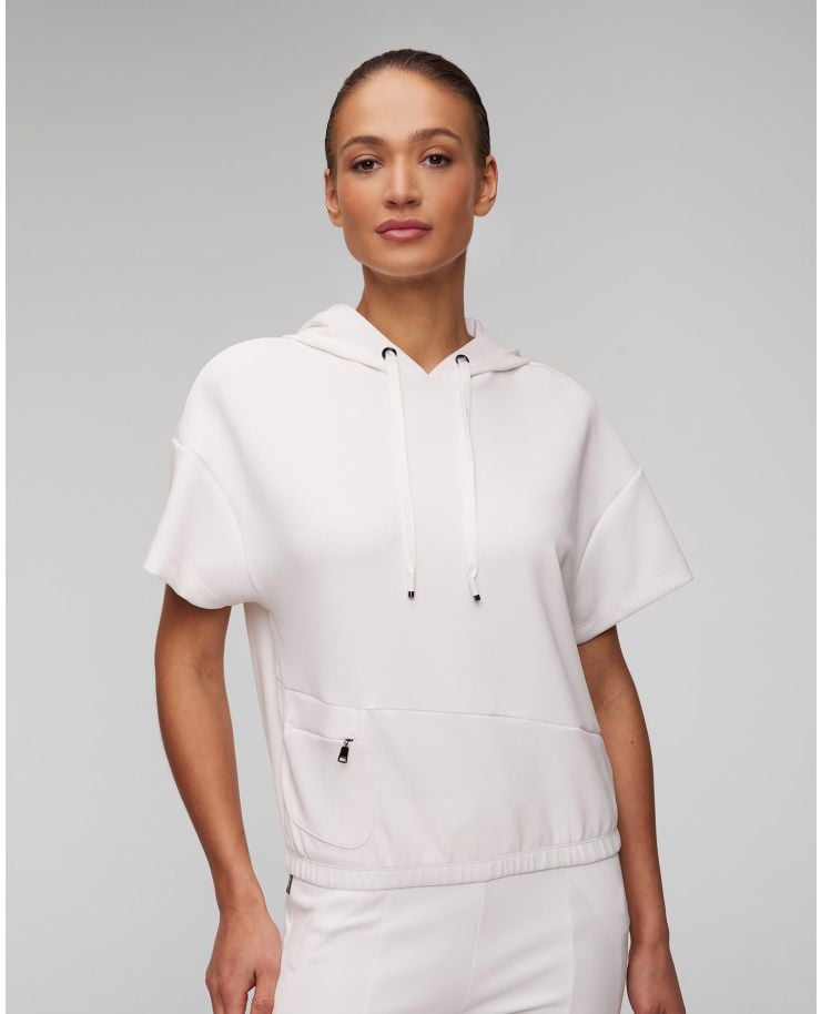 Sweat-shirt blanc à manches courtes pour femmes BOGNER Lucia