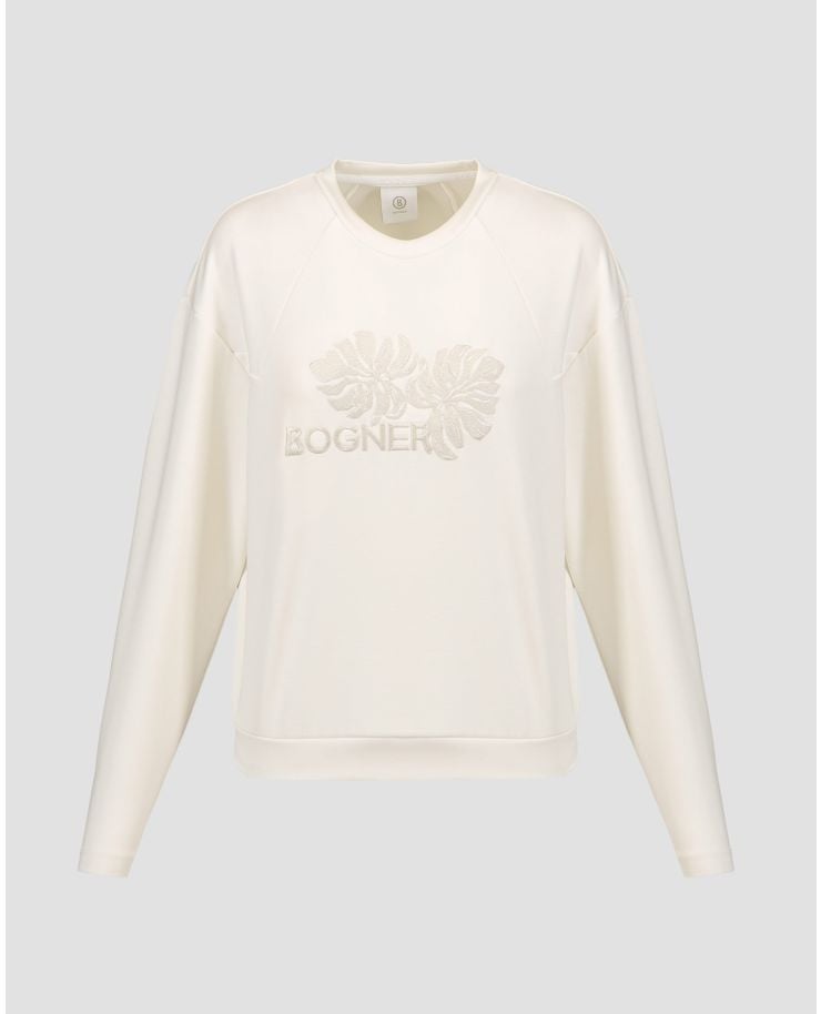 Sweat-shirt blanc pour femmes BOGNER Zuna