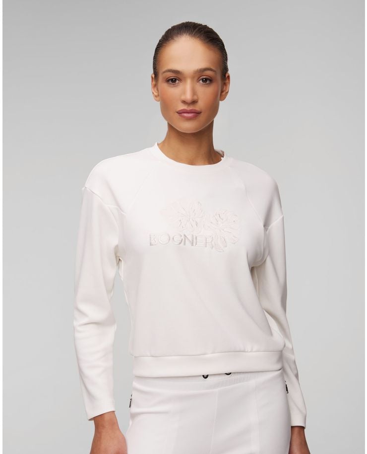 Sweat-shirt blanc pour femmes BOGNER Zuna