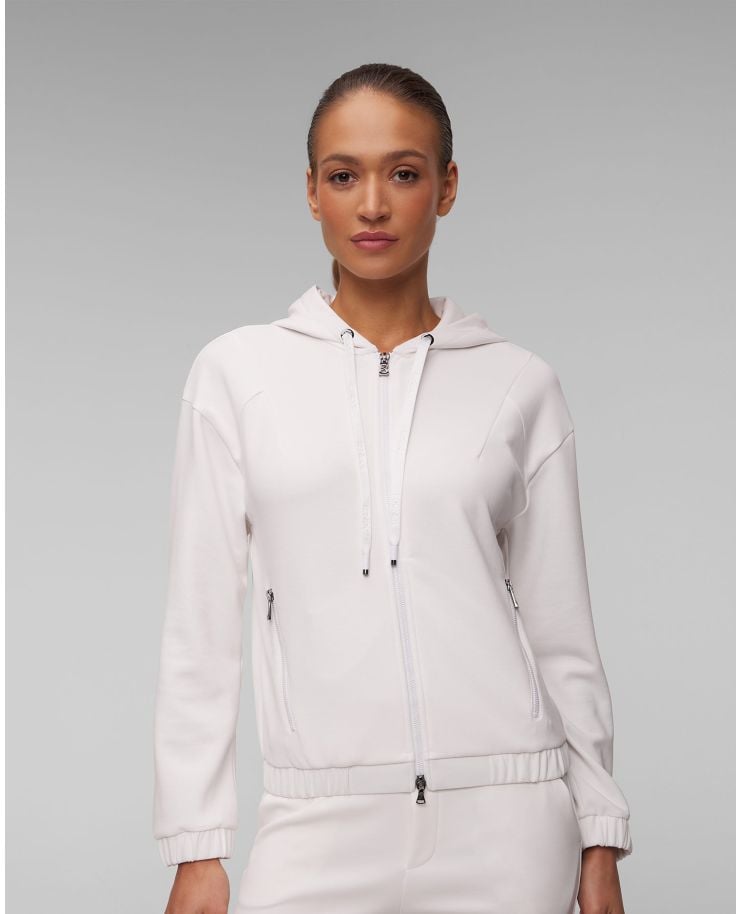 Sweat-shirt à capuche blanc pour femmes BOGNER Nikolina