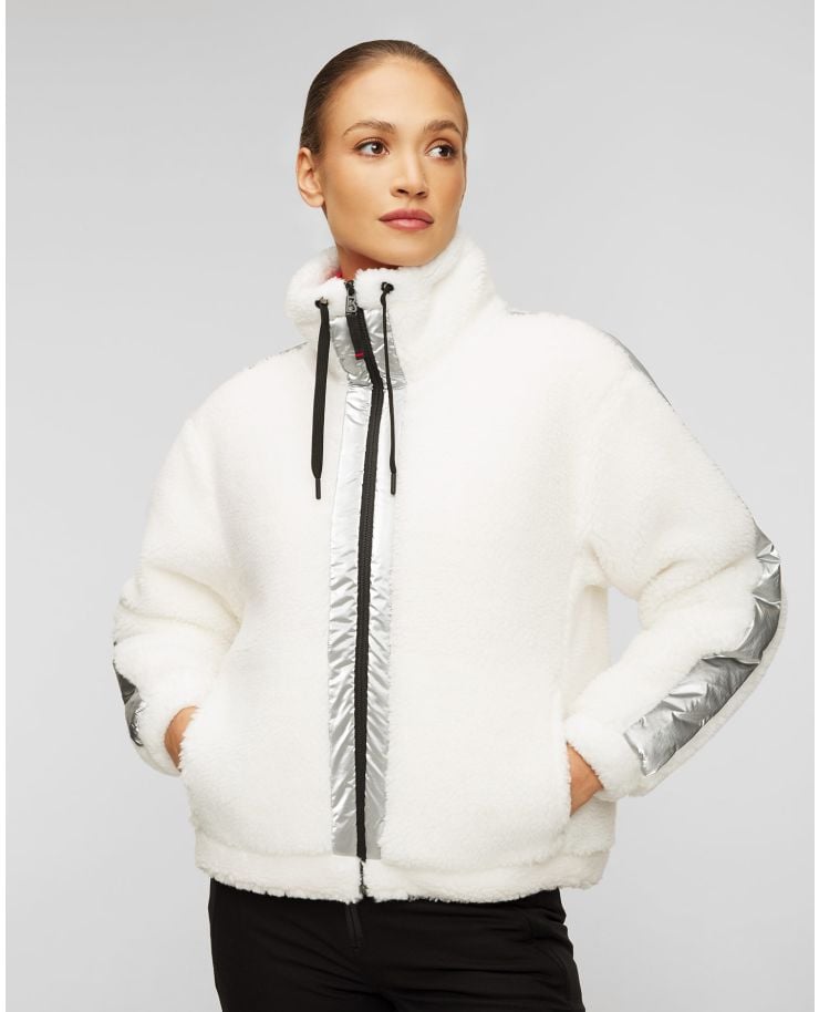 Women's white fur jacket BOGNER FIRE+ICE Ninetta2