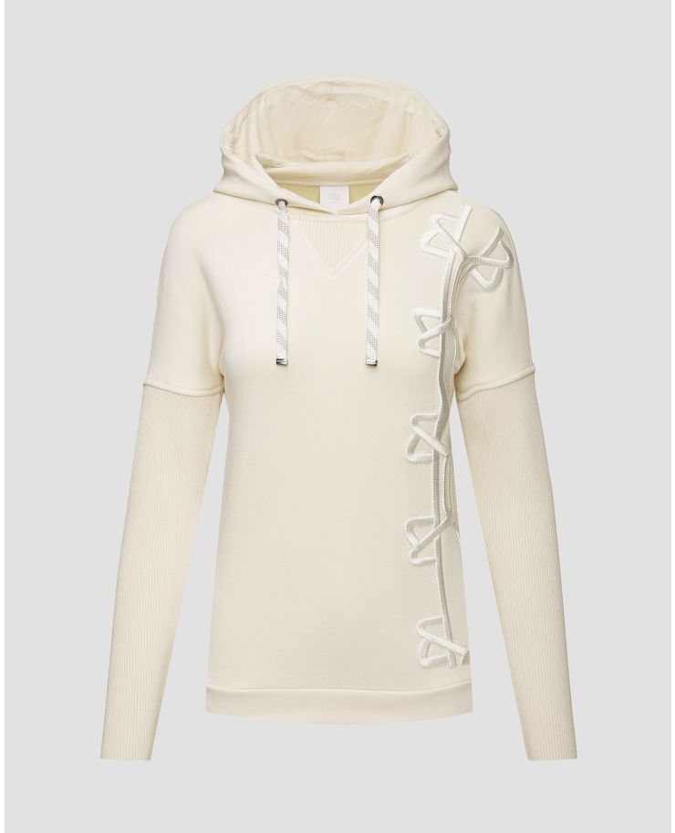 Women's cream hooded sweatshirt BOGNER Queeny