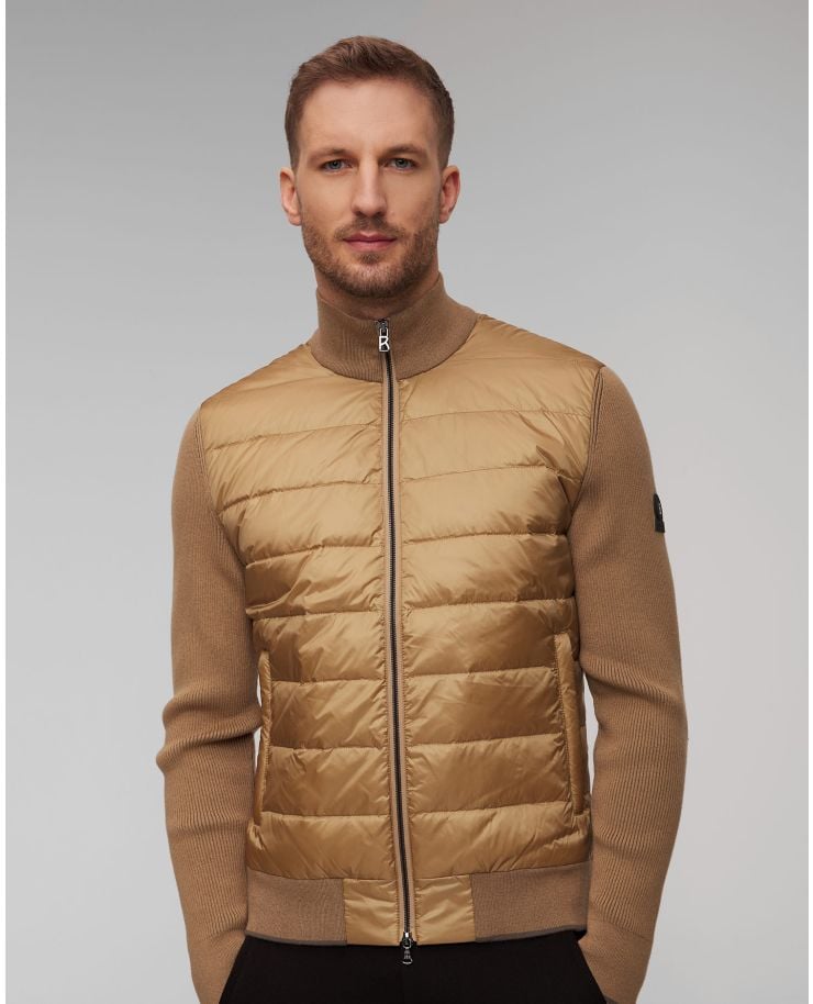 Men's beige wool hybrid jacket BOGNER Renee-D