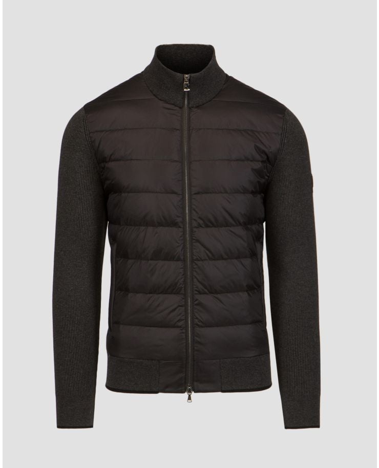 Men's black wool hybrid jacket BOGNER Renee-D