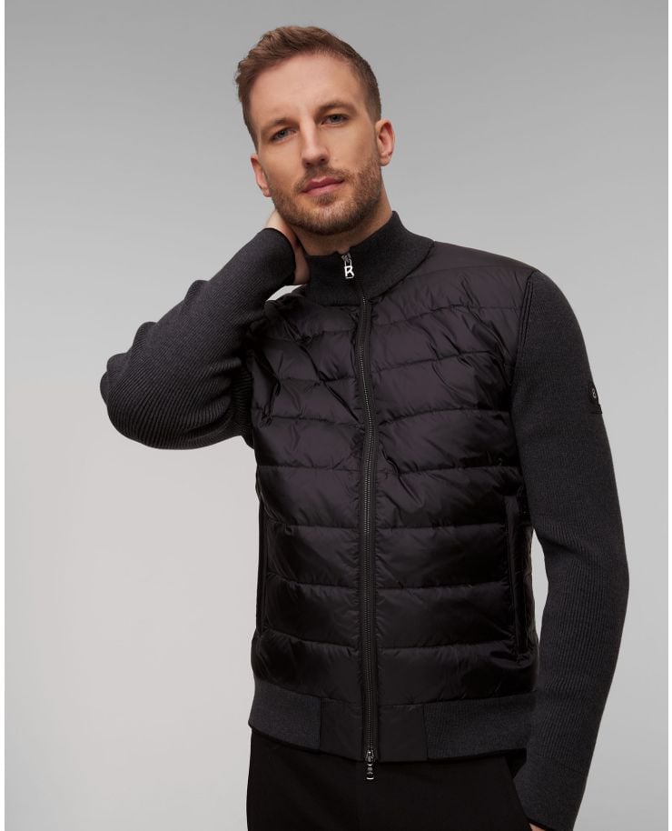 Men's black wool hybrid jacket BOGNER Renee-D