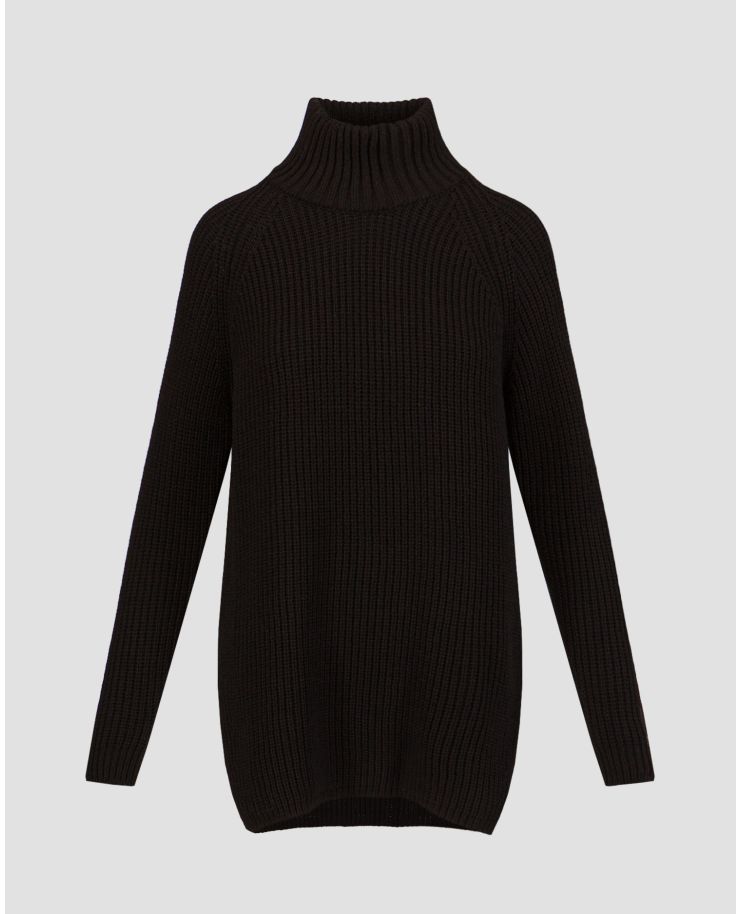 Czarny sweter wełniany z golfem damski Newland Vesta
