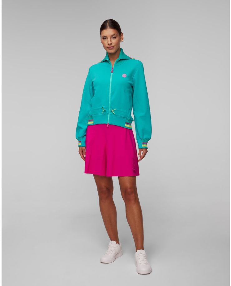 Sweat-shirt zippé turquoise pour femmes Sportalm