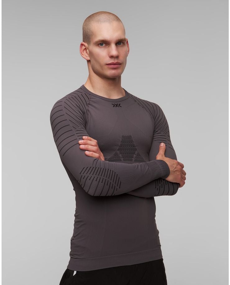 Grey men's thermo-active T-shirt X-Bionic Invent 4.0 LG SL
