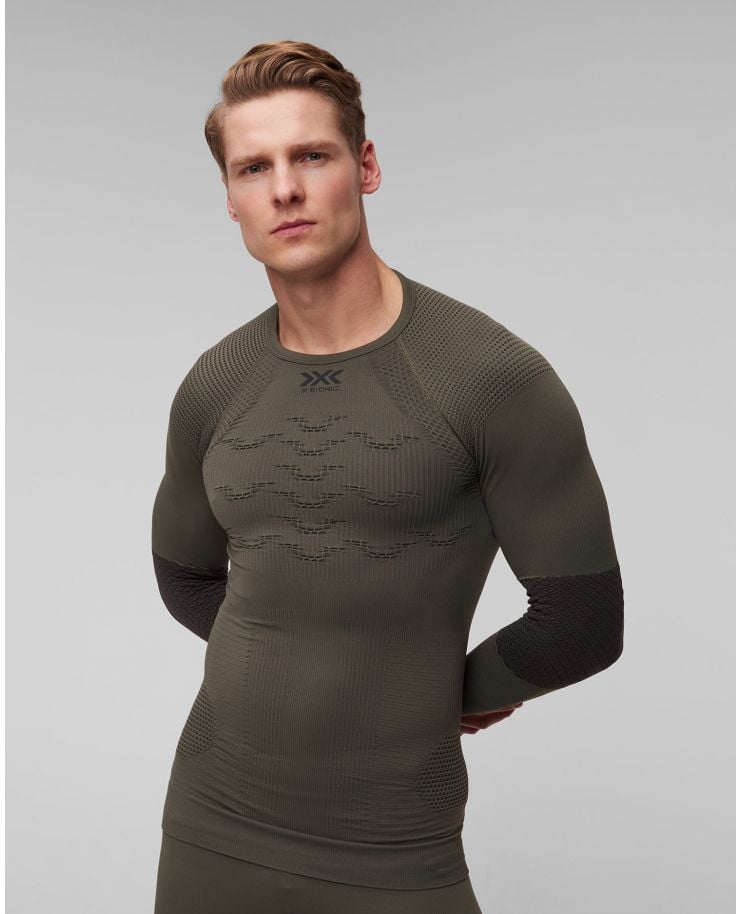 Green long-sleeved men's  T-shirt X-Bionic X-Plorer Energizer 4.0