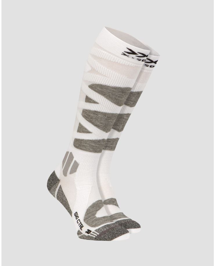 Șosete de schi X-Socks Ski Control 4.0 - alb-gri