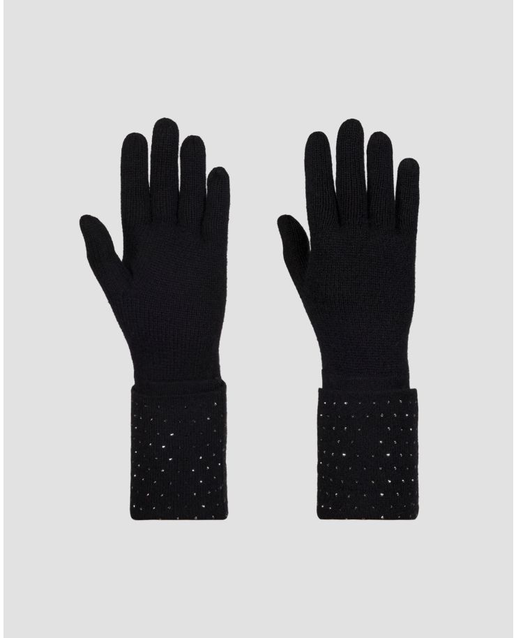 Women's black cashmere gloves William Sharp