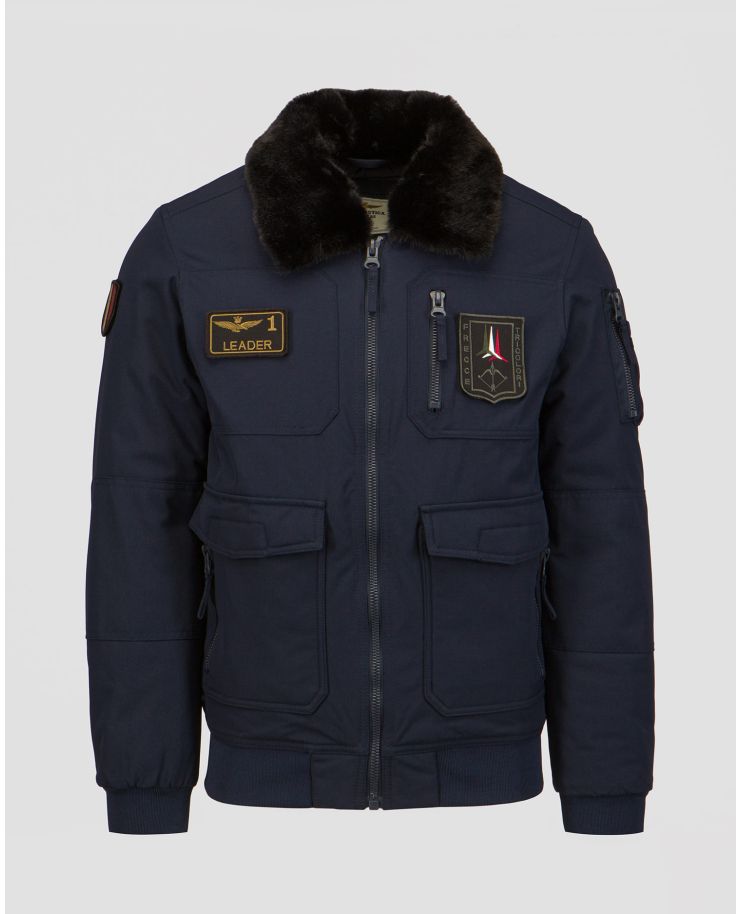 Men's navy blue jacket Aeronautica Militare