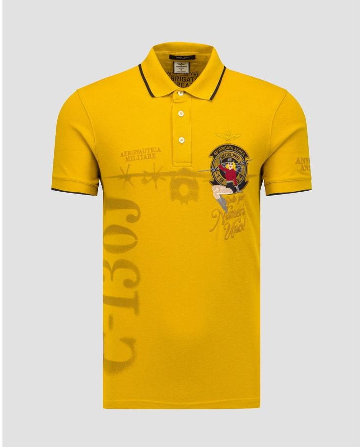Pánske polo tričko Aeronautica Militare Yellow