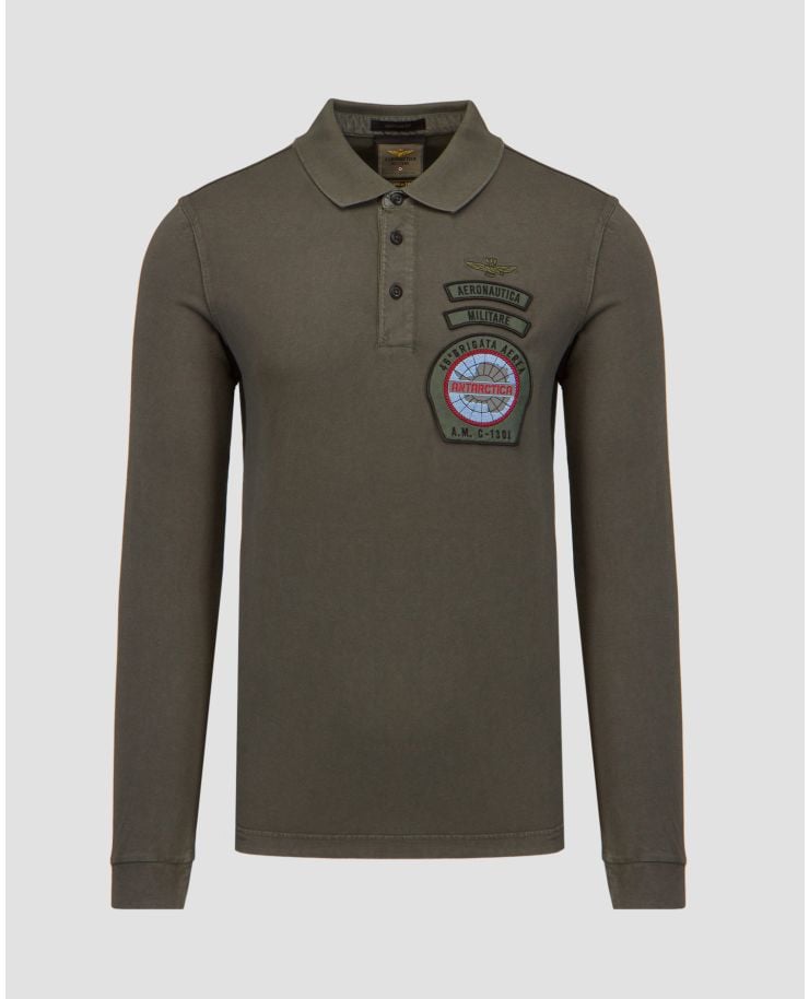 Men's long-sleeved polo shirt Aeronautica Militare